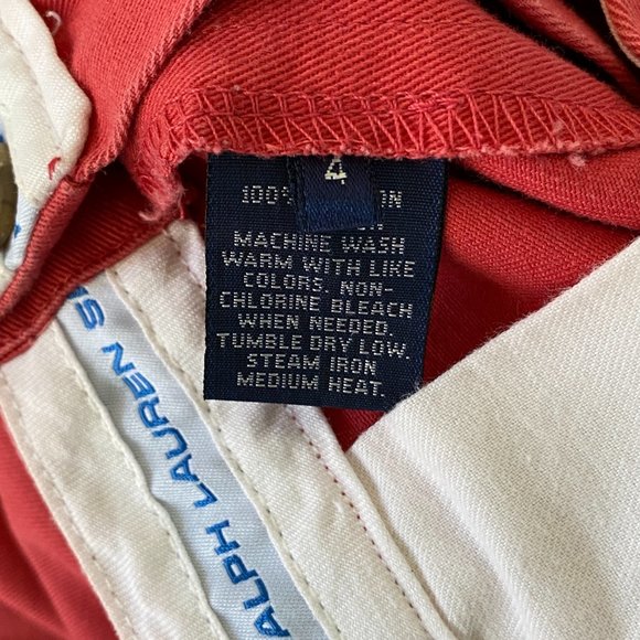 Vintage Ralph Lauren Sport Nantucket Red Polo Chino Pants (size 29 waist) - Picture 7 of 13